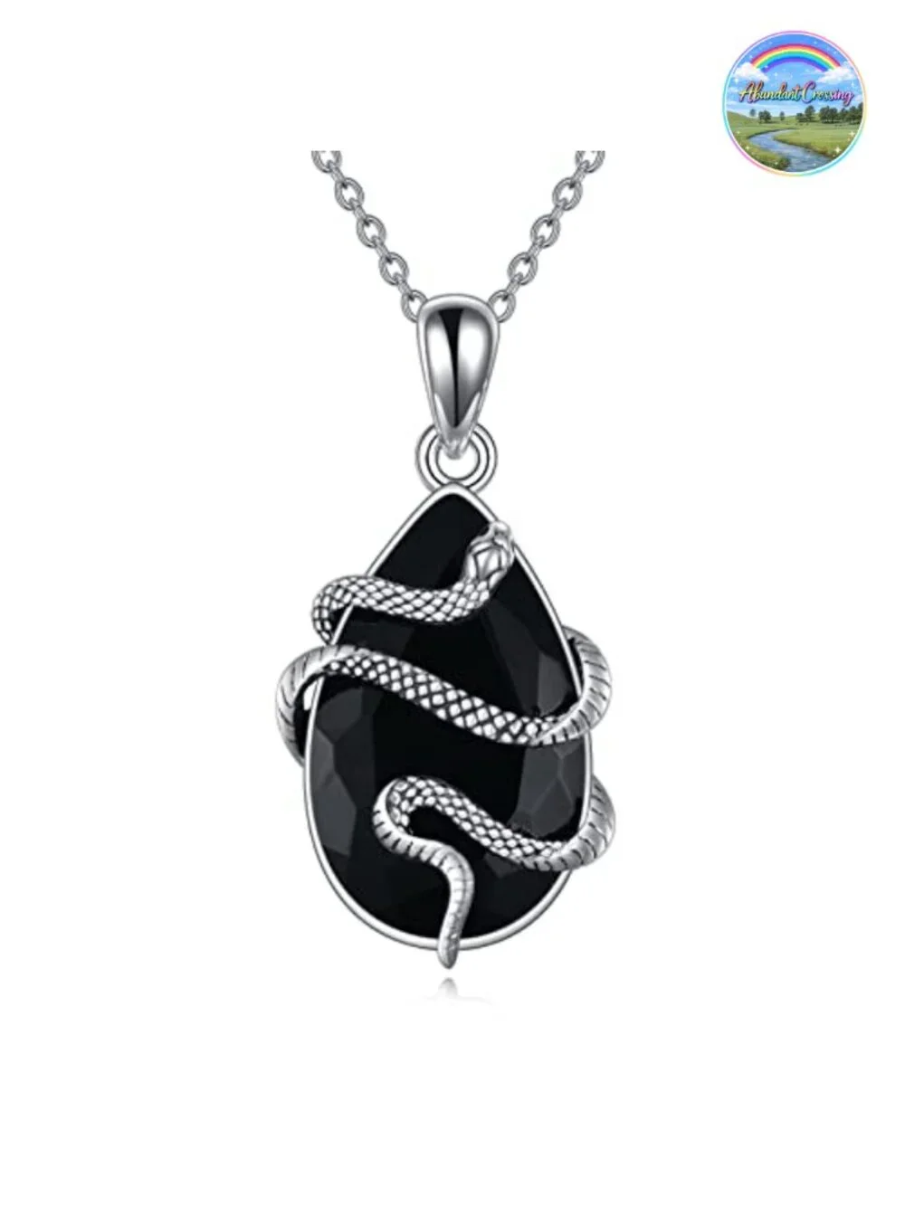 Sterling Silver Snake Pendant Necklace for Women
